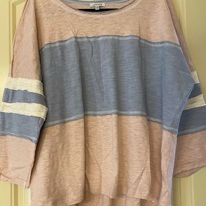 NWOT White Birch oversized hi-low tee 3/4 sleeves